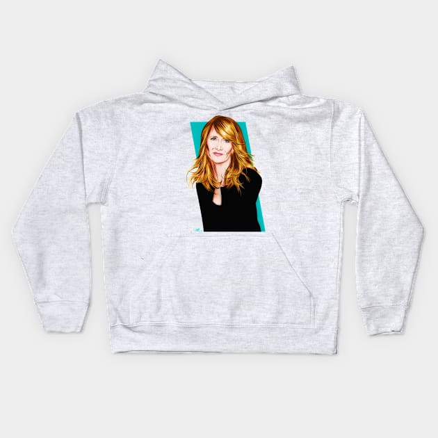 Laura Dern - An illustration by Paul Cemmick Kids Hoodie by PLAYDIGITAL2020